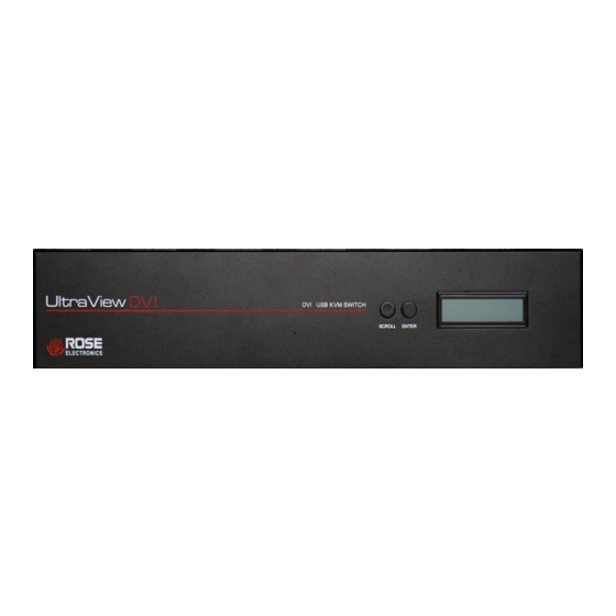 Rose electronics UltraView DVI Installation And Operation Manual