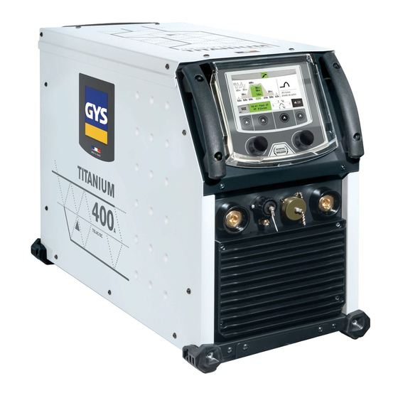 GYS TITANIUM 400 AC/DC Manual