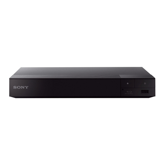 Sony BDP-S6700 Service Manual