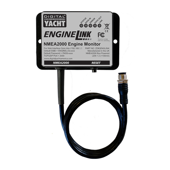 DIGITAL YACHT ENGINELINK NMEA 2000 ENGINE MONITOR Manuals