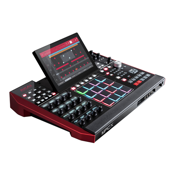 Akai MPC X Quick Start Manual