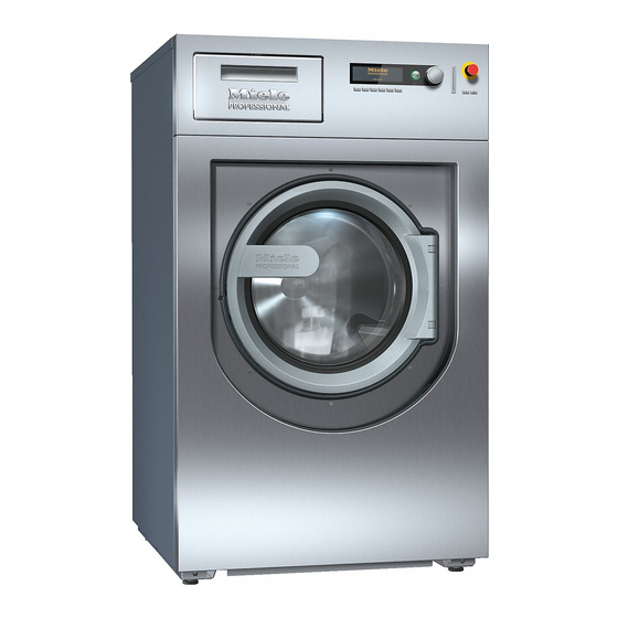 Miele PW 814 Industrial Washing Machine Manuals