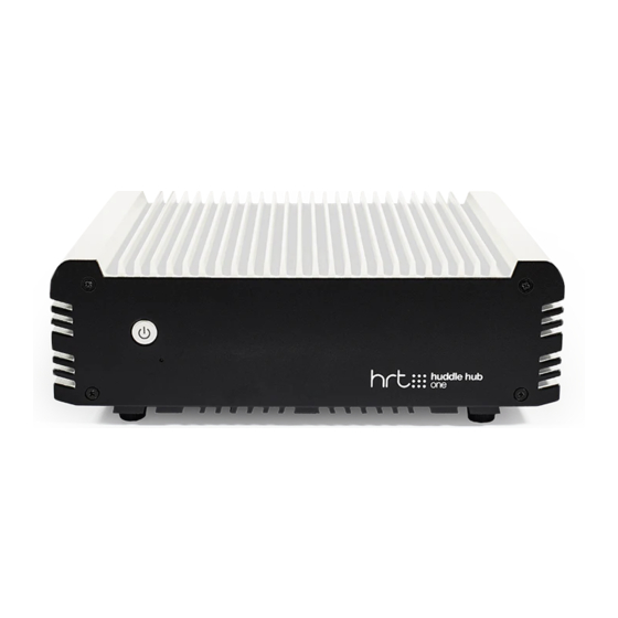 HRT Huddle Hub One Configuration Manual