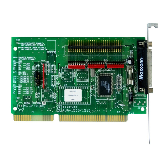 Adaptec AVA-1505 Specification Sheet