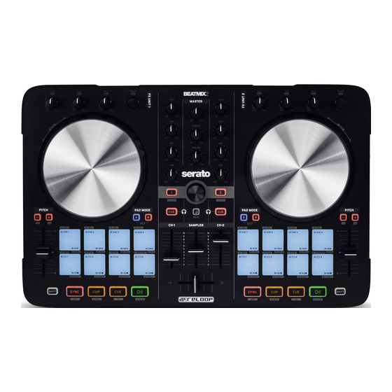 Serato Reloop Beatmix 2 Quick Start Manual