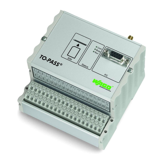 WAGO -TO-PASS 761 Manual