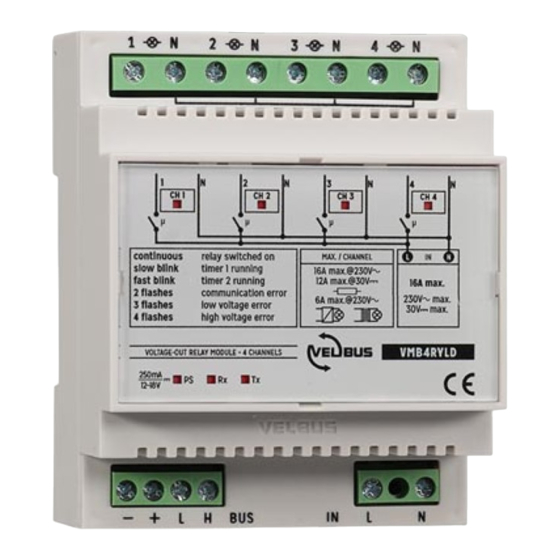Velbus VMB4RYLD Installation Manual