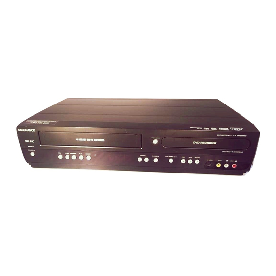 Magnavox ZV450MW8 - DVD Recorder And VCR Combo Owner's Manual