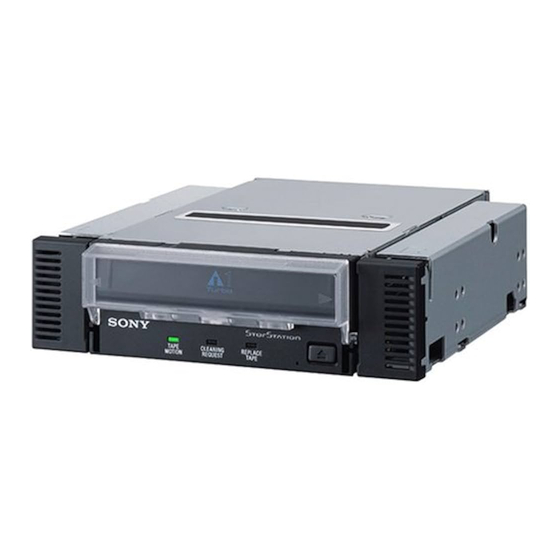 User Manuals: Sony StorStation AITi100 Tape Drive