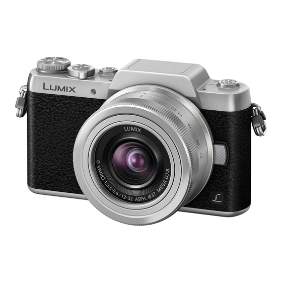 Panasonic Lumix DMC-GF7 Operating Instructions For Advanced Features