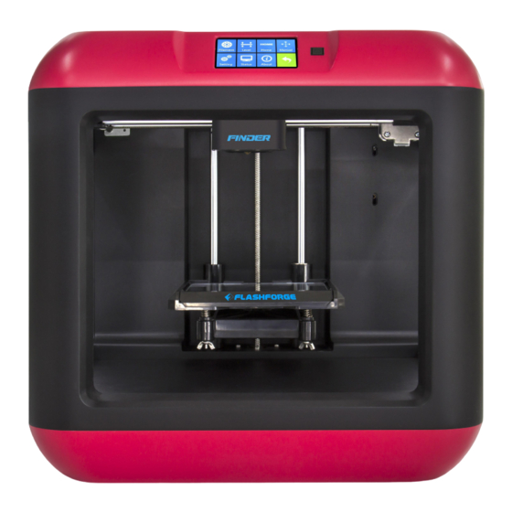 Flashforge FINDER Start Up And Instruction Manual