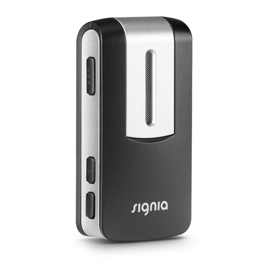 signia StreamLine Mic Quick Start Manual