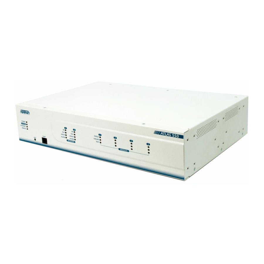 ADTRAN Atlas 550 System Manual