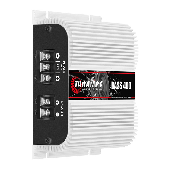 Taramps Bass 400 Class D Amplifier Manuals