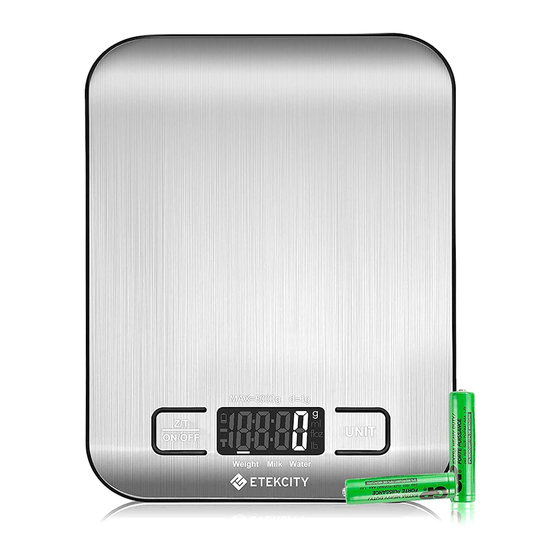 ETEKCITY EK6015 Quick Start Manual