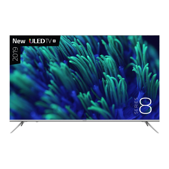 Hisense 65R8 Quick Setup Manual