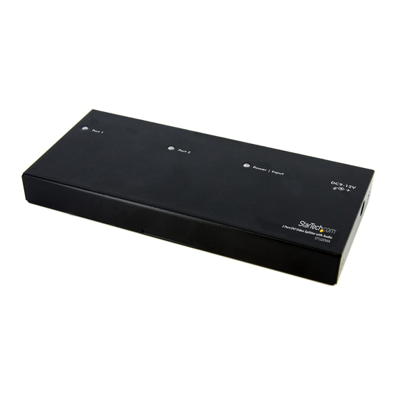 StarTech.com ST122DVIA Instruction Manual