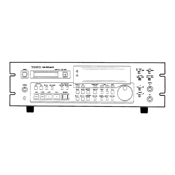 Tascam da-60 mk II Manuals