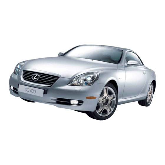 Lexus SC 430 2006 Owner's Manual