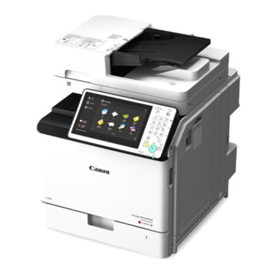 Canon imageRUNNER ADVANCE C356iF II Manuals