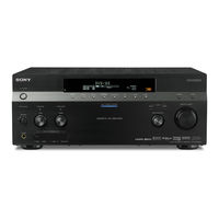 Sony STR-DA5300ES - Multi Channel Av Receiver Operating Instructions Manual
