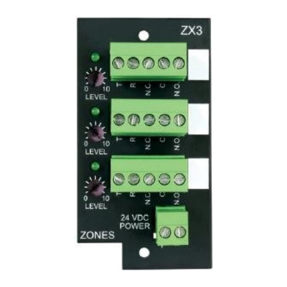 Bogen ZX3 Install Manual
