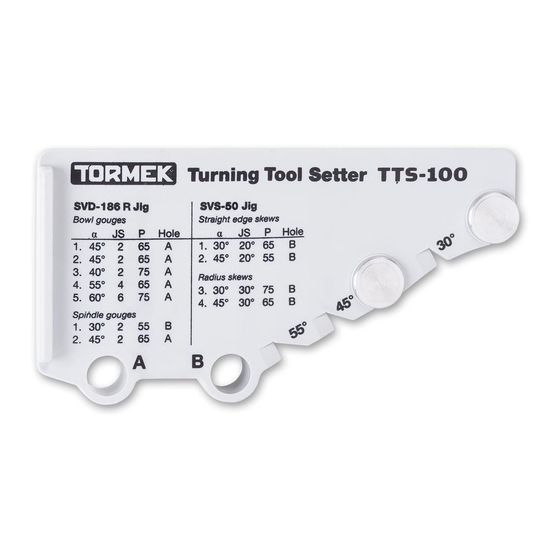 tormek TTS-100 Manual