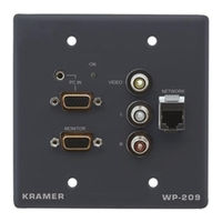 Kramer WP-209 User Manual