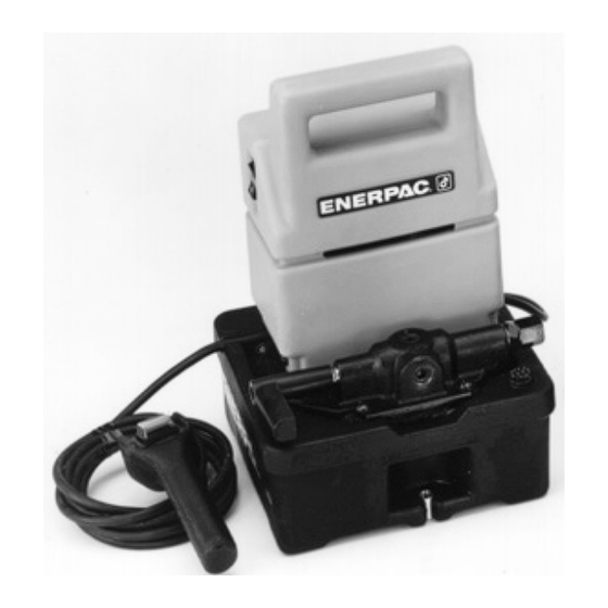Enerpac PUD1101E Instruction Sheet