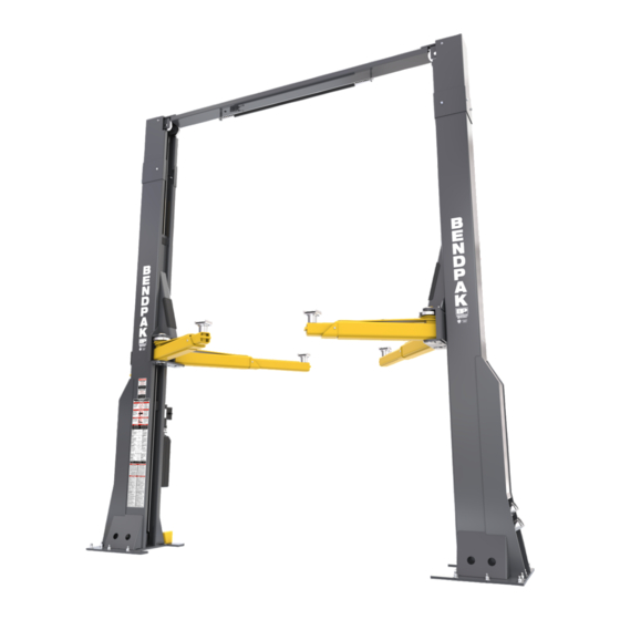 BendPak 20AP Installation And Operation Manual
