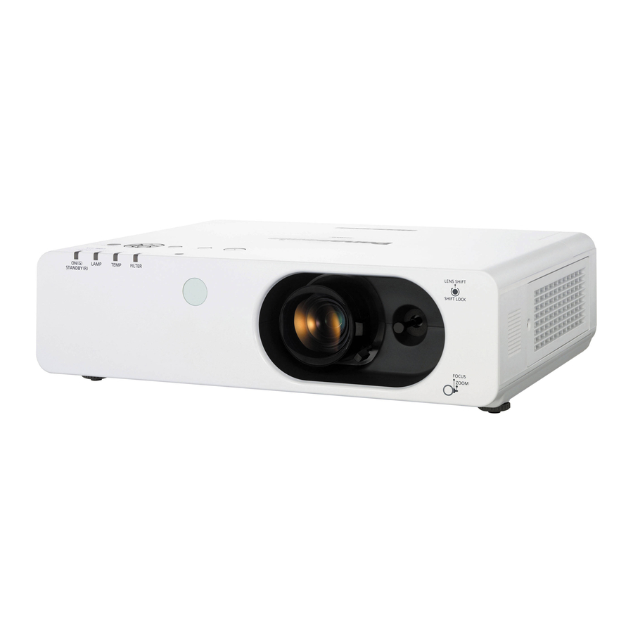 Panasonic PT-FX400E Operating Instructions Manual