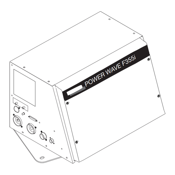 Lincoln Electric POWER WAVE F355I Operator's Manual