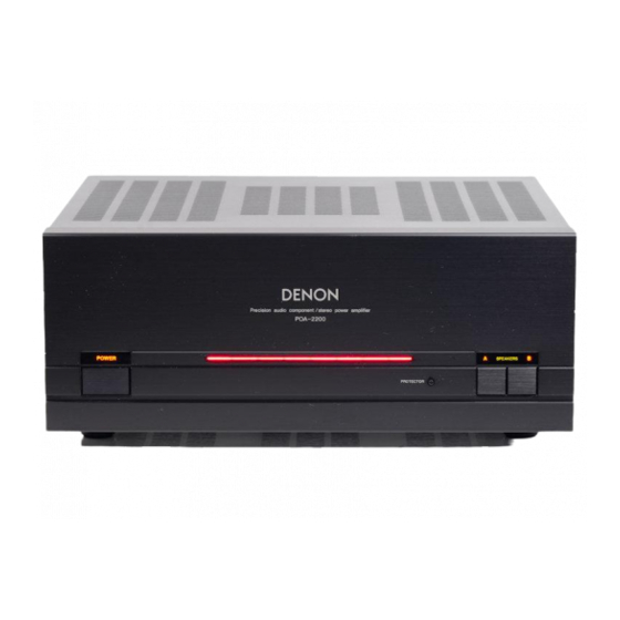 Denon POA-2200 Service Manual