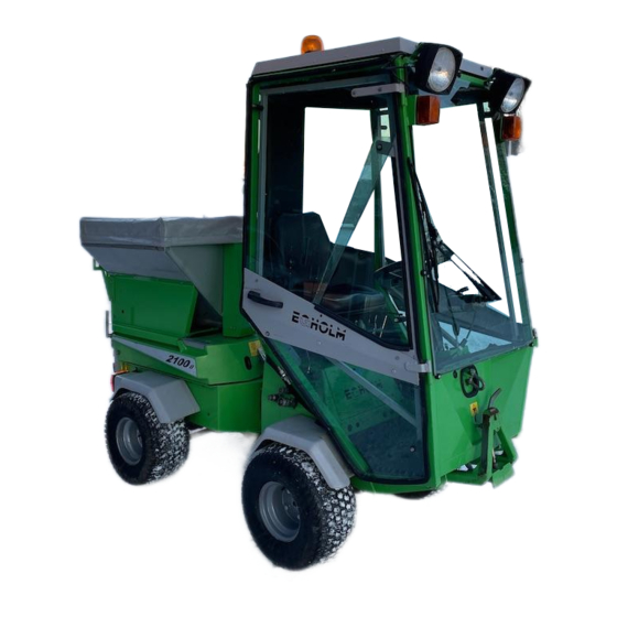 Egholm 2100 Operator's Manual