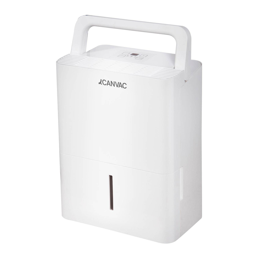 CANVAC Q AIR CAF1101V Dehumidifier Manuals