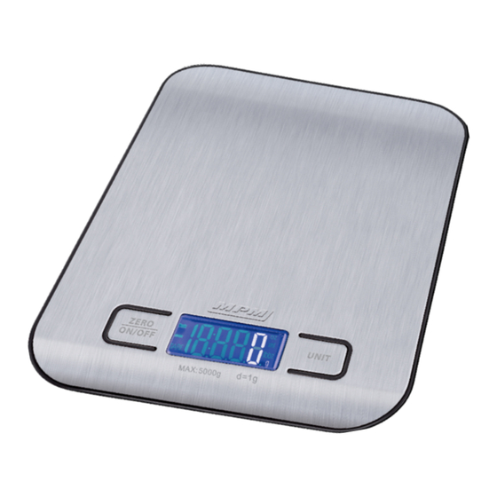 User Manuals: MPM MWK-02M Digital Kitchen Scale