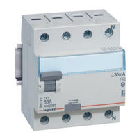LEGRAND TX3 RCCBs 4 030 08 Instruction Manual