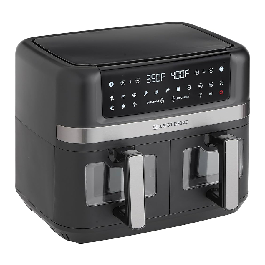 West Bend AFWB10BK13 - 10 QT. DOUBLEUP AIR FRYER Manual