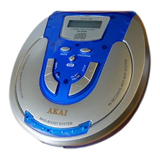 Akai PD-X2240 Operator's Manual
