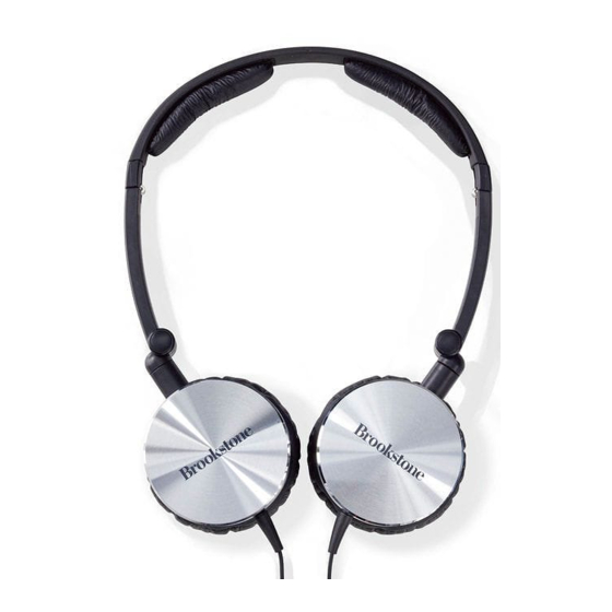 Brookstone Noise Cancelling Compact Headphones Manuals