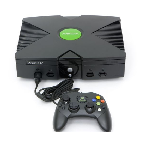 XBOX Video Game System User Manual