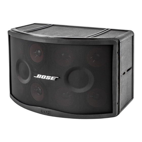 Bose Panaray 802 Series IV Installation Manual