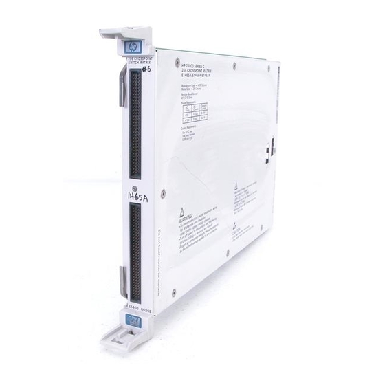 Keysight Technologies E1465A Service Manual