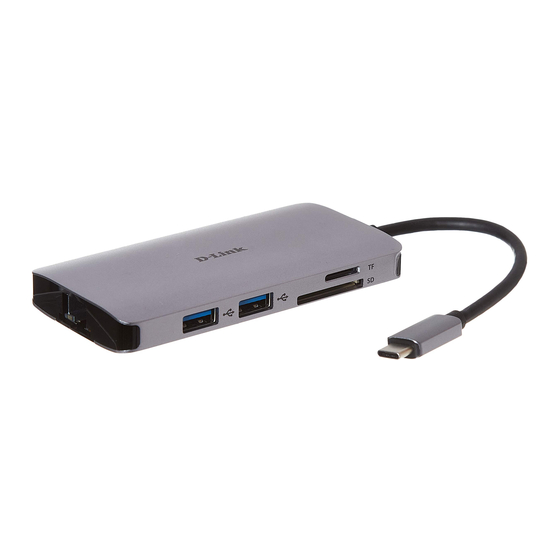 DUB-M810 8-in-1 USB-C Hub with HDMI/Ethernet/Card Reader/Power