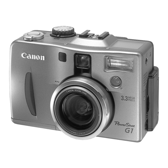 Canon PowerShot G1 Service Manual