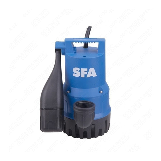 SFA SANISUB 400 Operating & Installation Manual