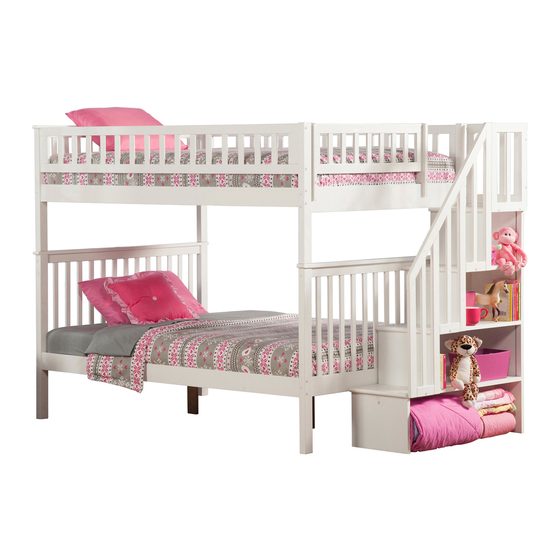 READY To ASSEMBLE STAIRCASE BOOKSHELF BUNK BED Manuals