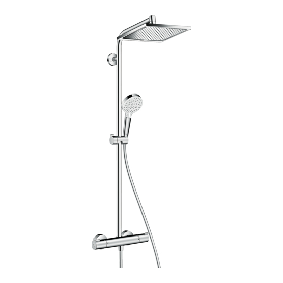 Hans Grohe Crometta E 240 1jet Showerpipe EcoSmart 27281 Series Instructions For Use/Assembly Instructions