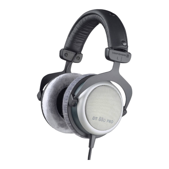 Beyerdynamic DT 880 PRO User Manual