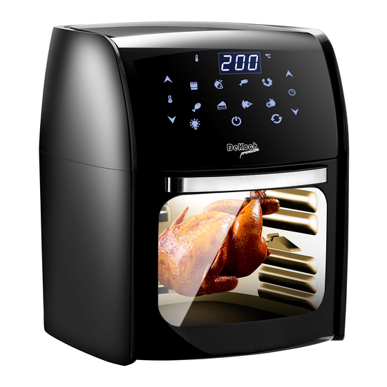 gourmetmaxx Digitale HeiBluftfritteuse XL Manual